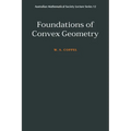Foundations of Convex Geometry - Paperback