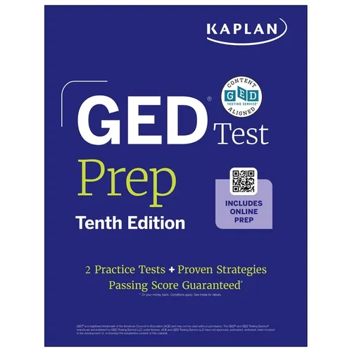 GED Test Prep, Tenth Edition (2026): Includes a Diagnostic Pretest, 2 Full Length Practice Tests, 1000+ Practice Questions, and 40+ Online Videos - Paperback
