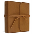 ESV Journaling Bible (Natural Leather, Brown, Flap with Strap) - Leather