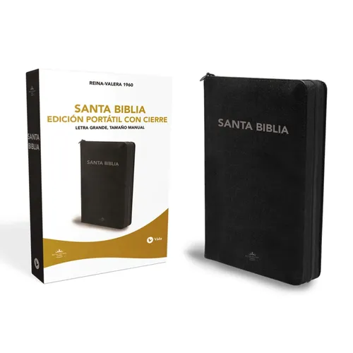 Santa Biblia Rvr1960- Edicion Portatil Con Cremallera - Leather