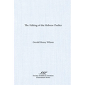 The Editing of the Hebrew Psalter - Paperback