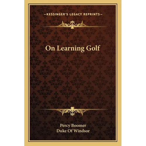 On Learning Golf - Paperback