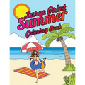Large Print Summer Coloring Book: Relax, Unwind and Relieve Stress on a Warm Summer Night with Peaceful Summer Scenes at the Beach - Paperback