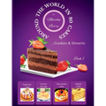 Around the World in 80 Cakes: ...Cookies & Desserts - Paperback