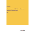 A Commentary on the Epistles and Gospels in the Book of Common Prayer: Part I - Hardcover