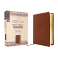 Nrsvue, Holy Bible with Apocrypha, Compact, Leathersoft, Brown, Comfort Print - Imitation Leather