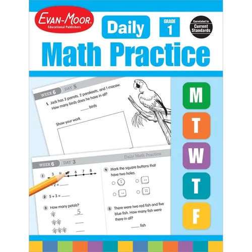 Daily Math Practice, Grade 1 Te - Paperback