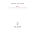 War: man's abysmal abyss-plunge - Hardcover