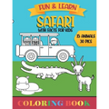 Safari: Coloring Book with fun facts for kids - Paperback
