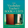 The Vocabulary Teacher's Book of Lists - Paperback