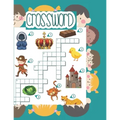 Crossword: Large easy to print crosswords for kids - Paperback