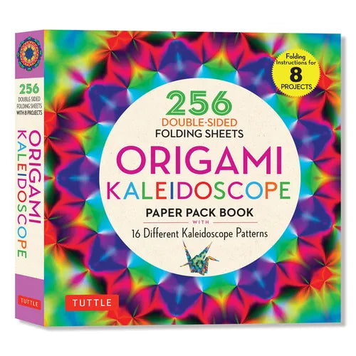 Origami Kaleidoscope Paper Pack Book: 256 Double-Sided Folding Sheets (Includes Instructions for 8 Models) - Paperback