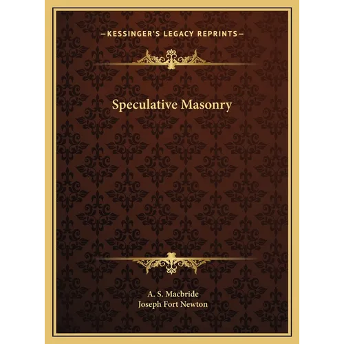 Speculative Masonry - Hardcover