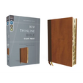 Niv, Thinline Bible, Giant Print, Leathersoft, Brown, Red Letter, Thumb Indexed, Comfort Print - Imitation Leather