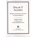 Dolor y Alegria: Women and Social Change in Urban Mexico - Paperback
