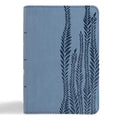 CSB Large Print Compact Reference Bible, Digital Study Edition, Slate Leathertouch - Imitation Leather