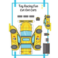 Toy Racing Fun Cut Out Cars: Cut - Paste - Play With Paper Cars - Educational Fun For Kids - Paperback