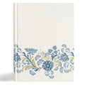 CSB Notetaking Bible, Large Print Edition, Cream Floral Cloth Over Board - Hardcover