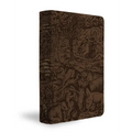 KJV Majestic Illuminated Bible (Brown Leatherluxe) - Leather