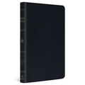 ESV Large Print Thinline Bible (Genuine Leather, Black) - Leather