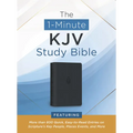 The 1-Minute KJV Study Bible (Pewter Blue): Featuring More Than 800 Quick, Easy-To-Read Entries on Scripture's Key People, Places, Events, and More - Imitation Leather