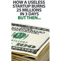 How a useless startup burns 25 millions in 3 days: but then... - Paperback