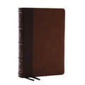 Nkjv, Large Print Thinline Reference Bible, Blue Letter, MacLaren Series, Leathersoft, Brown, Comfort Print: Holy Bible, New King James Version - Imitation Leather