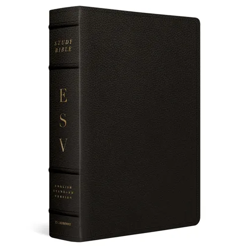 ESV Study Bible, Large Print (Buffalo Leather, Deep Brown) - Leather