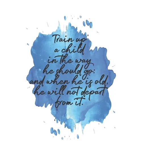Train up a child in the way he should go: and when he is old, he will not depart from it.: Dot Grid Paper - Paperback
