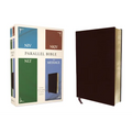Niv, Nkjv, Nlt, the Message, (Contemporary Comparative) Parallel Bible, Bonded Leather, Burgundy - Bonded Leather