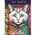 101 Cats Adult Coloring Book - Paperback