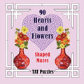 90 Hearts and Flowers Shaped Mazes - Paperback