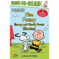 Five Funny Snoopy and Charlie Brown Stories!: Snoopy and Woodstock Best Friends Forever!; Snoopy, First Beagle on the Moon!; Time for School, Charlie - Paperback