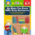 My Baby Can Read 100+ Easy Sentences Improve Spelling Reading And Writing Prompts Skills English Swedish: 1st basic vocabulary with complete Dolch Sig - Paperback