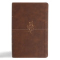 CSB Single-Column Personal Size Bible, Digital Study Edition, Brown Leathertouch - Imitation Leather