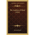 The Analysis of Mind (1922) - Hardcover