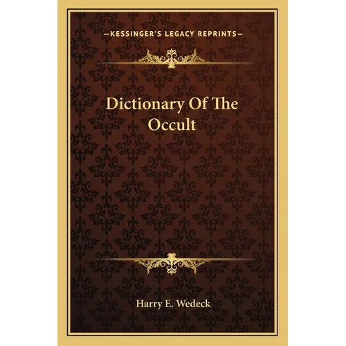 Dictionary Of The Occult - Paperback