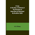 A Leap in the Dark, A Criticism of the Principles of Home Rule as Illustrated by the Bill of 1893 - Paperback