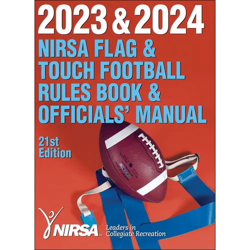 2023 & 2024 NIRSA Flag & Touch Football Rules Book & Officials' Manual - Paperback