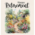 Happy Retirement Guest Book with lined pages (hardback) - Hardcover
