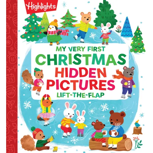 My Very First Christmas Hidden Pictures Lift-The-Flap: Christmas Lift-A-Flap Board Book with Hidden Pictures Puzzles for Babys First Christmas Gift - Board Book
