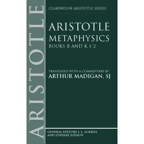 Metaphysics: Books B and K 1-2 - Paperback