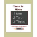 Learn to Write 123: Workbook for Kindergartens: This workbook is for kindergartens learning to write Numbers 1-20 ( 80 pages of Numbers, P - Paperback