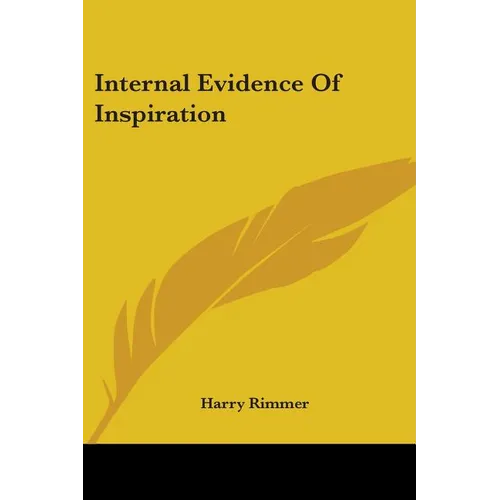 Internal Evidence Of Inspiration - Paperback