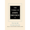 The Works of John Dryden, Volume XX: Prose 1691-1698 de Arte Graphica and Shorter Works Volume 20 - Hardcover