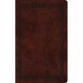ESV Thinline Bible, Red Letter (Trutone, Mahogany, Border Design) - Imitation Leather