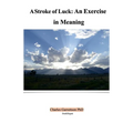 A Stroke of Luck: An Exercise in Meaning - Paperback