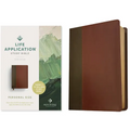 NLT Life Application Study Bible, Third Edition, Personal Size (Leatherlike, Brown/Mahogany, Red Letter) - Imitation Leather