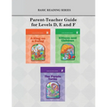 Basic Reading Series, Parent-Teacher Guide for Levels D, E and F - Paperback