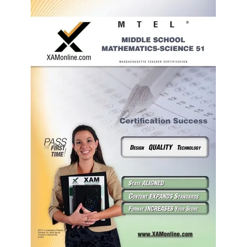 MTEL Middle School Mathematics/Science 51 Teacher Certification Test Prep Study Guide - Paperback